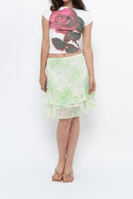 Load image into Gallery viewer, Vintage x Cream Floral Frilly Skirt (M)