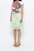 Load image into Gallery viewer, Vintage x Cream Floral Frilly Skirt (M)