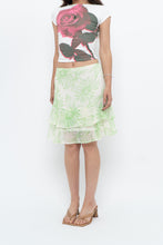 Load image into Gallery viewer, Vintage x Cream Floral Frilly Skirt (M)