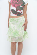 Load image into Gallery viewer, Vintage x Cream Floral Frilly Skirt (M)
