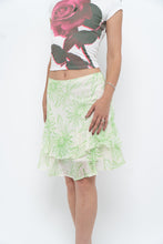 Load image into Gallery viewer, Vintage x Cream Floral Frilly Skirt (M)