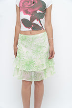 Load image into Gallery viewer, Vintage x Cream Floral Frilly Skirt (M)
