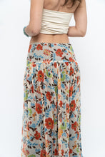 Load image into Gallery viewer, Vintage x Colourful Floral Tiered Silk Midi Skirt (M-XL)