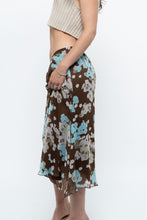 Load image into Gallery viewer, Vintage x Brown Floral Flowy Midi Skirt (S-L)