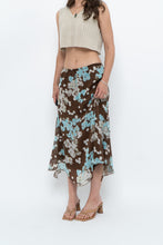 Load image into Gallery viewer, Vintage x Brown Floral Flowy Midi Skirt (S-L)