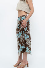Load image into Gallery viewer, Vintage x Brown Floral Flowy Midi Skirt (S-L)