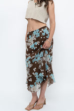 Load image into Gallery viewer, Vintage x Brown Floral Flowy Midi Skirt (S-L)