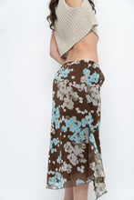 Load image into Gallery viewer, Vintage x Brown Floral Flowy Midi Skirt (S-L)
