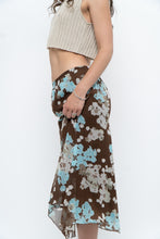 Load image into Gallery viewer, Vintage x Brown Floral Flowy Midi Skirt (S-L)