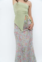 Load image into Gallery viewer, Vintage x Baby Blue, Pink Patterned Reversible Midi Skirt (M-XL)