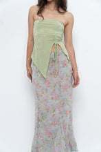 Load image into Gallery viewer, Vintage x Baby Blue, Pink Patterned Reversible Midi Skirt (M-XL)