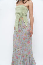 Load image into Gallery viewer, Vintage x Baby Blue, Pink Patterned Reversible Midi Skirt (M-XL)