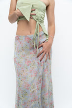 Load image into Gallery viewer, Vintage x Baby Blue, Pink Patterned Reversible Midi Skirt (M-XL)