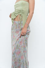 Load image into Gallery viewer, Vintage x Baby Blue, Pink Patterned Reversible Midi Skirt (M-XL)