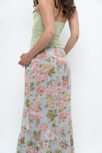 Load image into Gallery viewer, Vintage x Baby Blue, Pink Patterned Reversible Midi Skirt (M-XL)