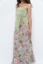 Load image into Gallery viewer, Vintage x Baby Blue, Pink Patterned Reversible Midi Skirt (M-XL)