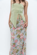 Load image into Gallery viewer, Vintage x Baby Blue, Pink Patterned Reversible Midi Skirt (M-XL)