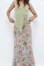 Load image into Gallery viewer, Vintage x Baby Blue, Pink Patterned Reversible Midi Skirt (M-XL)