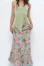 Load image into Gallery viewer, Vintage x Baby Blue, Pink Patterned Reversible Midi Skirt (M-XL)