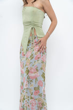 Load image into Gallery viewer, Vintage x Baby Blue, Pink Patterned Reversible Midi Skirt (M-XL)