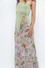 Load image into Gallery viewer, Vintage x Baby Blue, Pink Patterned Reversible Midi Skirt (M-XL)