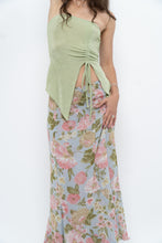 Load image into Gallery viewer, Vintage x Baby Blue, Pink Patterned Reversible Midi Skirt (M-XL)