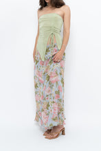 Load image into Gallery viewer, Vintage x Baby Blue, Pink Patterned Reversible Midi Skirt (M-XL)