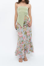 Load image into Gallery viewer, Vintage x Baby Blue, Pink Patterned Reversible Midi Skirt (M-XL)