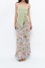 Load image into Gallery viewer, Vintage x Baby Blue, Pink Patterned Reversible Midi Skirt (M-XL)
