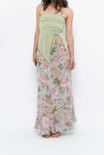 Load image into Gallery viewer, Vintage x Baby Blue, Pink Patterned Reversible Midi Skirt (M-XL)