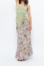 Load image into Gallery viewer, Vintage x Baby Blue, Pink Patterned Reversible Midi Skirt (M-XL)
