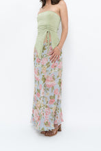 Load image into Gallery viewer, Vintage x Baby Blue, Pink Patterned Reversible Midi Skirt (M-XL)