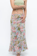Load image into Gallery viewer, Vintage x Baby Blue, Pink Patterned Reversible Midi Skirt (M-XL)