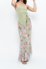 Load image into Gallery viewer, Vintage x Baby Blue, Pink Patterned Reversible Midi Skirt (M-XL)