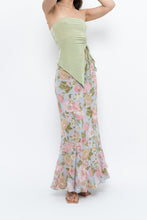Load image into Gallery viewer, Vintage x Baby Blue, Pink Patterned Reversible Midi Skirt (M-XL)