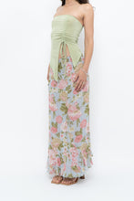 Load image into Gallery viewer, Vintage x Baby Blue, Pink Patterned Reversible Midi Skirt (M-XL)