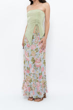 Load image into Gallery viewer, Vintage x Baby Blue, Pink Patterned Reversible Midi Skirt (M-XL)