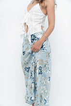 Load image into Gallery viewer, Vintage x Baby Blue Patterned Silk-Blend Maxi Skirt (M-XL)