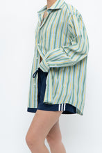 Load image into Gallery viewer, Vintage x Made in Thailand x Blue, Green Striped Cotton Buttonup (S-L)