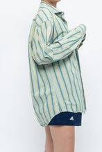 Load image into Gallery viewer, Vintage x Made in Thailand x Blue, Green Striped Cotton Buttonup (S-L)