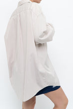 Load image into Gallery viewer, Vintage x Beige, White Cotton Striped Beach Buttonup (M-XXL)