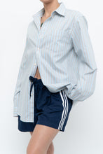 Load image into Gallery viewer, Vintage x EDDIE BAUER Blue, Grey Striped Cotton Buttonup (S, M)
