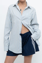 Load image into Gallery viewer, Vintage x EDDIE BAUER Blue, Grey Striped Cotton Buttonup (S, M)