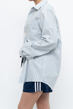 Load image into Gallery viewer, Vintage x EDDIE BAUER Blue, Grey Striped Cotton Buttonup (S, M)