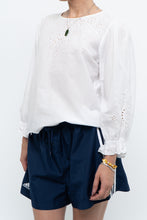 Load image into Gallery viewer, POLO RALPH LAUREN x White Eyelet Cotton Top (S, M)