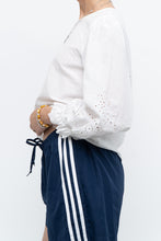 Load image into Gallery viewer, POLO RALPH LAUREN x White Eyelet Cotton Top (S, M)