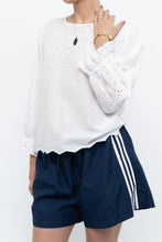 Load image into Gallery viewer, POLO RALPH LAUREN x White Eyelet Cotton Top (S, M)
