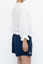 Load image into Gallery viewer, POLO RALPH LAUREN x White Eyelet Cotton Top (S, M)