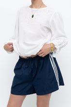 Load image into Gallery viewer, POLO RALPH LAUREN x White Eyelet Cotton Top (S, M)