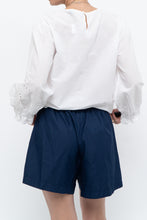 Load image into Gallery viewer, POLO RALPH LAUREN x White Eyelet Cotton Top (S, M)